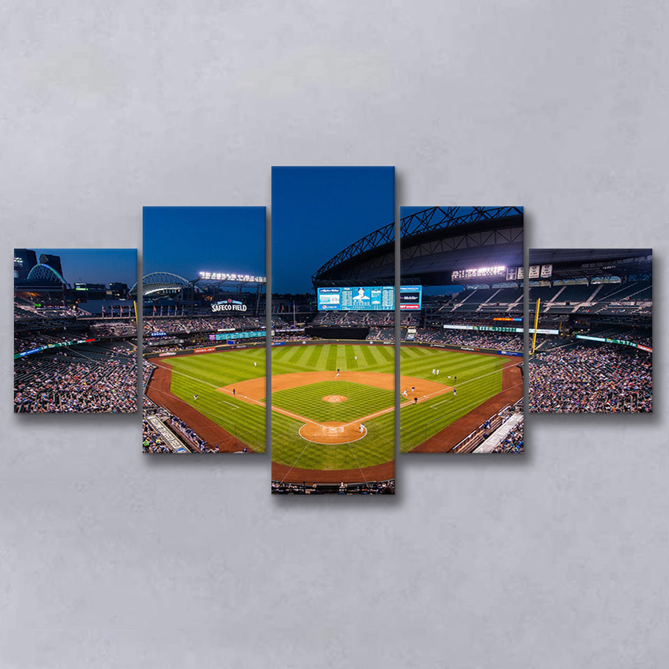 T mobile Park in Seattle, Stadium Canvas, Sport Art, Large Canvas, Multi Panels, Canvas Prints Wall Art Decor
