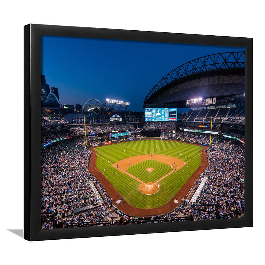 T mobile Park in Seattle, Stadium Canvas, Sport Art, Gift for him, Framed Art Prints Wall Art Decor, Framed Picture