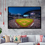 T mobile Park in Seattle, Stadium Canvas, Sport Art, Gift for him, Framed Art Prints Wall Art Decor, Framed Picture