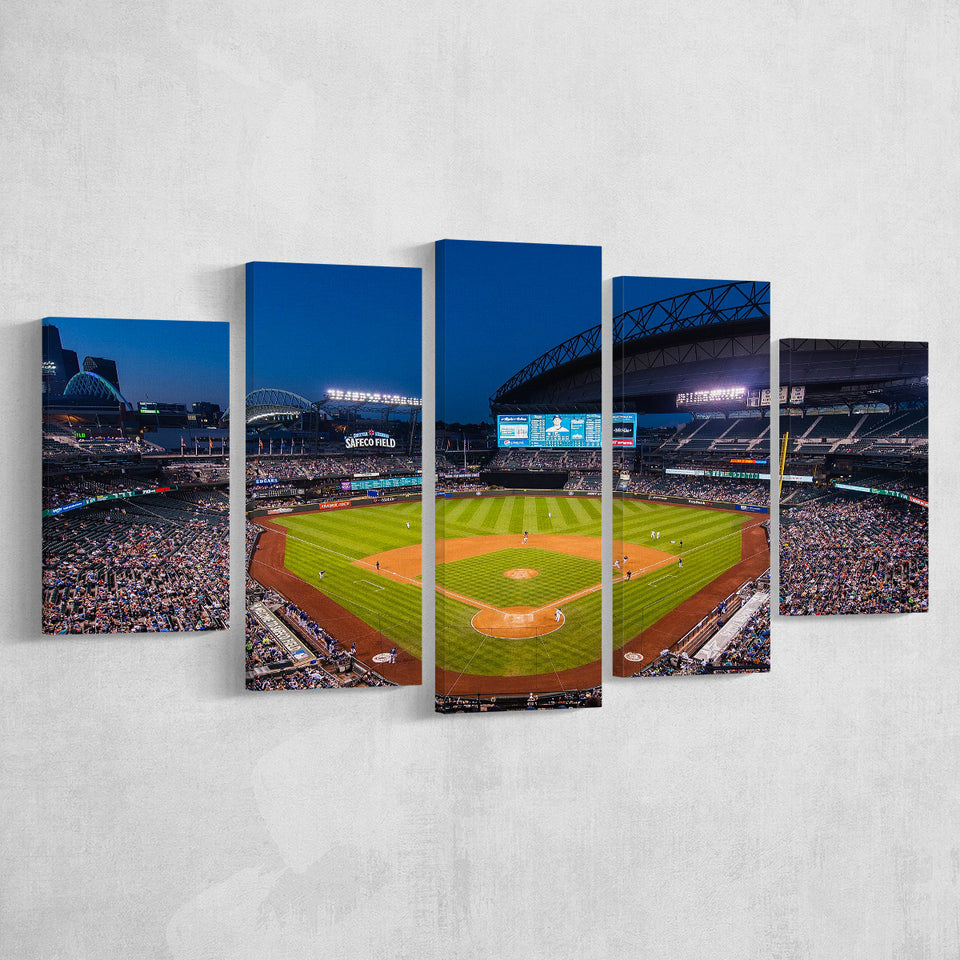 T mobile Park in Seattle, Stadium Canvas, Sport Art, Large Canvas, Multi Panels, Canvas Prints Wall Art Decor