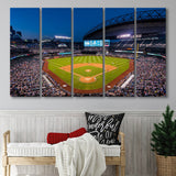 T mobile Park in Seattle, Stadium Canvas, Sport Art, Gift for him, Multi Panels B, Canvas Prints Wall Art Decor