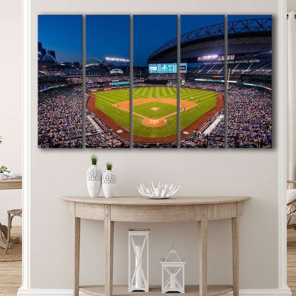 T mobile Park in Seattle, Stadium Canvas, Sport Art, Gift for him, Multi Panels B, Canvas Prints Wall Art Decor