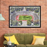 Taca de Portugal Estadio Nacional Stadium Watercolor, Sport Prints Fan Gift, Framed Art Prints Wall Art Decor