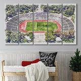 Taca de Portugal Estadio Nacional Stadium Watercolor, 5 Pieces B, Multi Panel Canvas Prints Wall Art Decor
