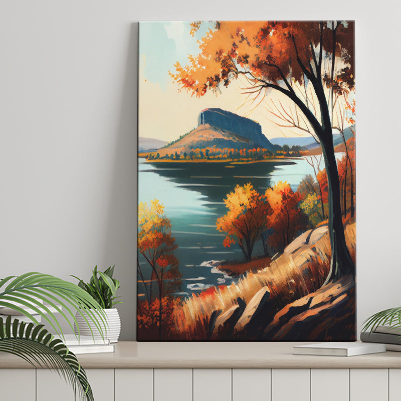 Table Rock Lake Arkansas Retro Art Print ,City Art Print, Large Canvas, Canvas Print Wall Art Home Decor