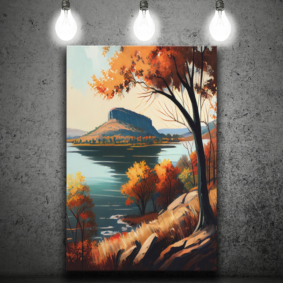 Table Rock Lake Arkansas Retro Art Print ,City Art Print, Large Canvas, Canvas Print Wall Art Home Decor