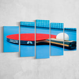 Table Tennis, Ping Pong Canvas Art Multi Panels,Canvas Prints Wall Art Home Decor