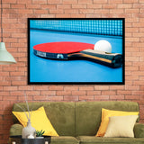 Table Tennis, Ping Pong Art Framed Art Prints Wall Art Decor,Black Frame, Ready to hang