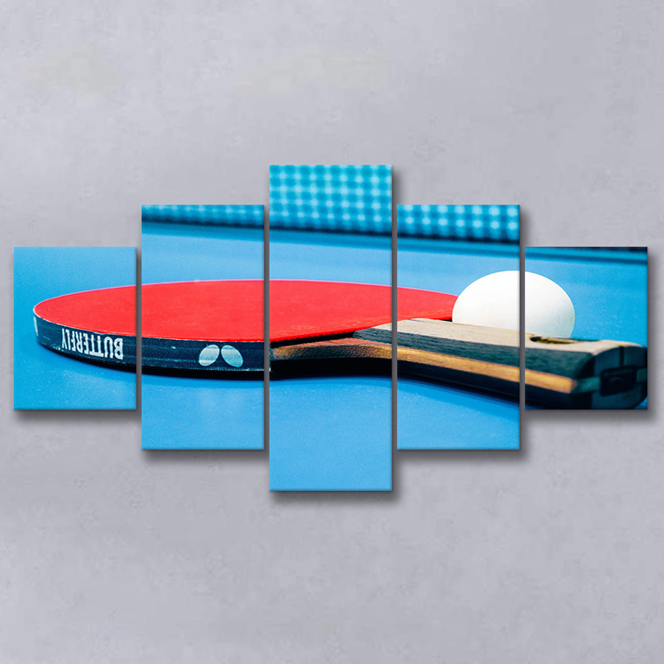 Table Tennis, Ping Pong Canvas Art Multi Panels,Canvas Prints Wall Art Home Decor