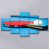 Table Tennis, Ping Pong Canvas Art Multi Panels,Canvas Prints Wall Art Home Decor