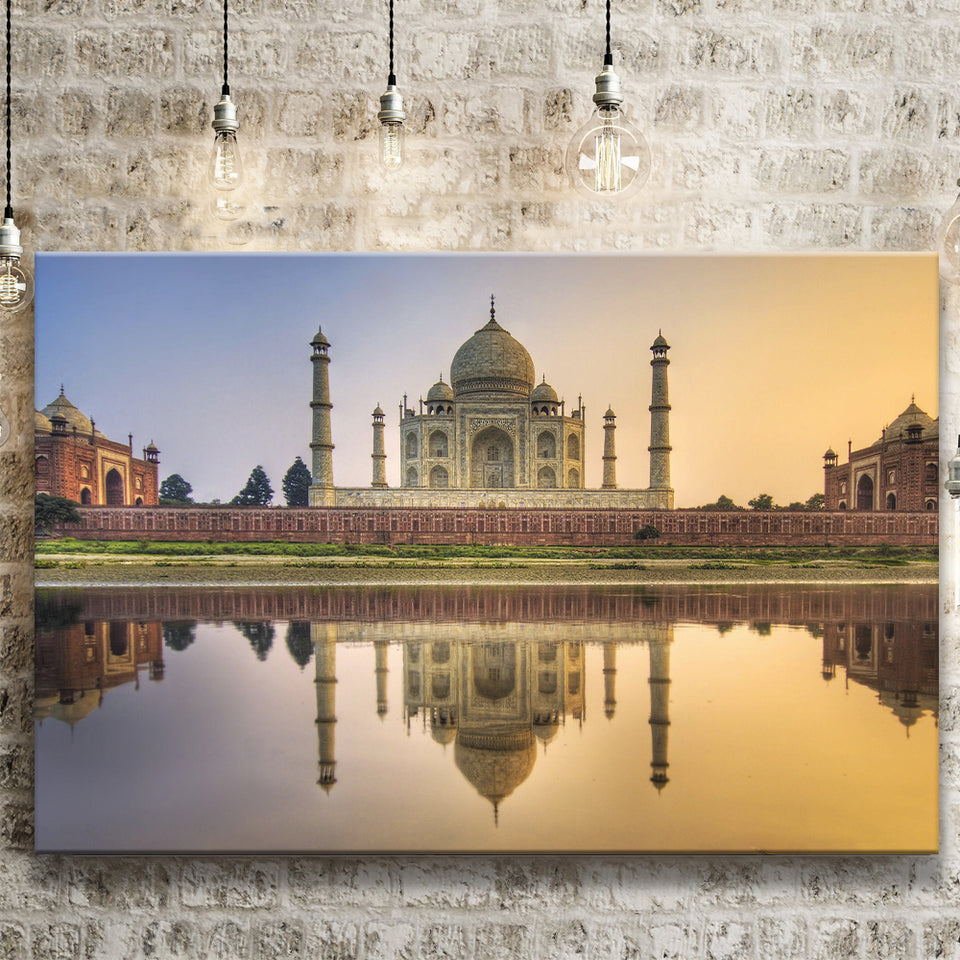 Taj Mahal Mausoleum Canvas Prints Wall Art - Painting Canvas, Wall Decor, Canvas Art, For Sale