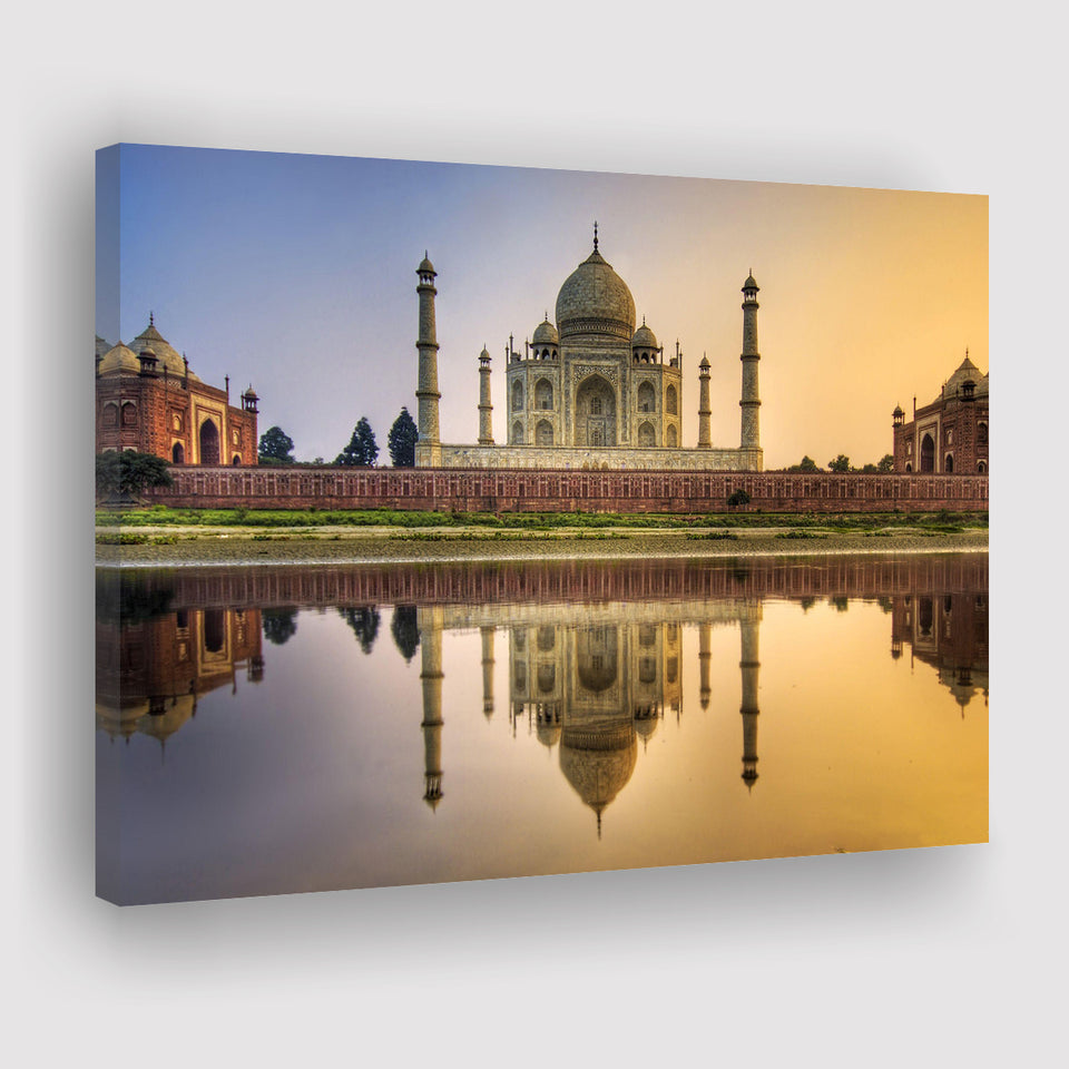 Taj Mahal Mausoleum Canvas Prints Wall Art - Painting Canvas, Wall Decor, Canvas Art, For Sale