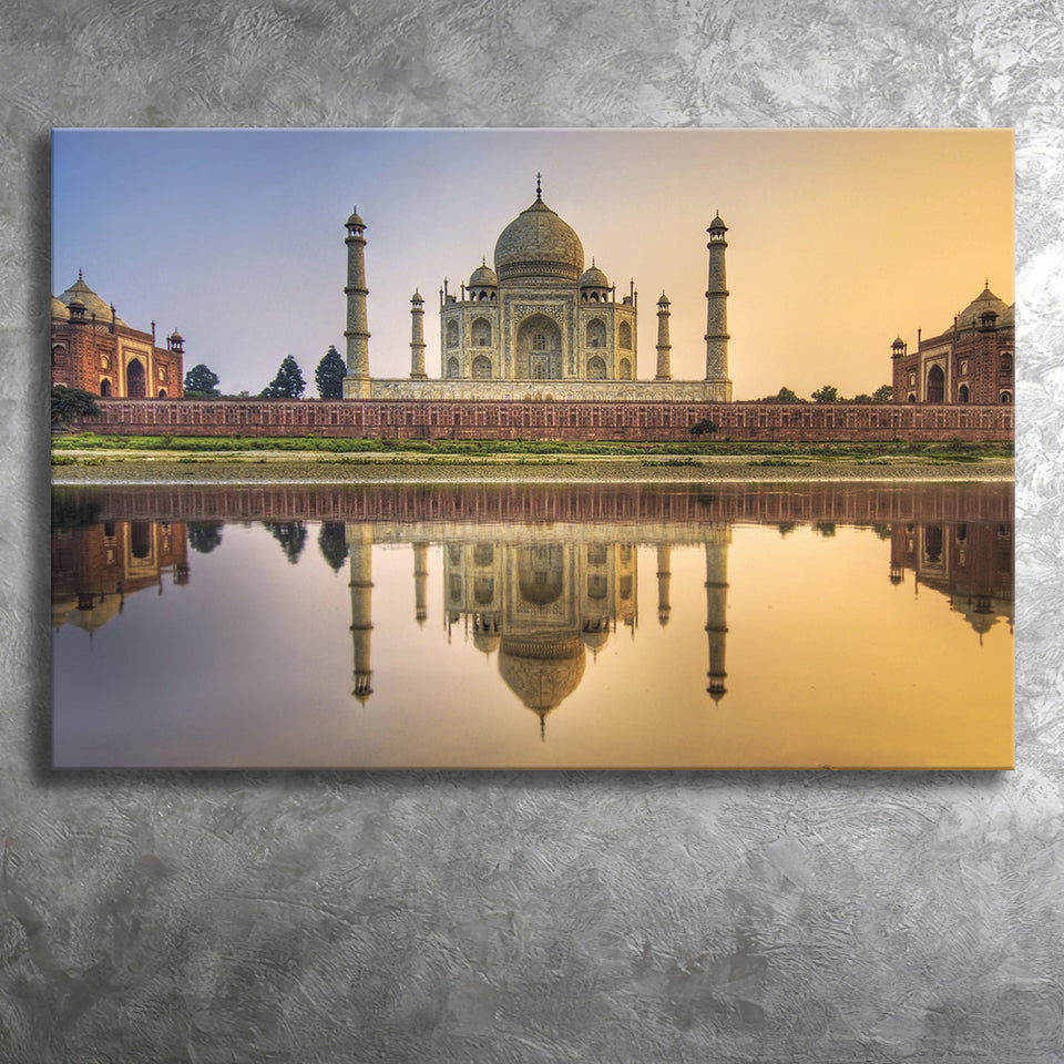 Taj Mahal Mausoleum Canvas Prints Wall Art - Painting Canvas, Wall Decor, Canvas Art, For Sale