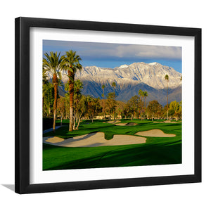 Tamarisk Country Club Hole 17, Rancho Mirage, California, Golf Art Print, Framed Art Prints Wall Decor, White Border