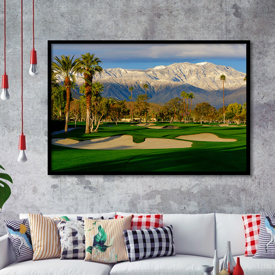 Tamarisk Country Club Hole 17, Rancho Mirage, California, Golf Sport Print, Golf Lover, Framed Art Prints Home Decor