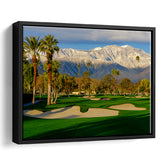 Tamarisk Country Club Hole 17, Rancho Mirage, California, Golf Art Print, Framed Canvas Prints Wall Art Decor, Floating Frame