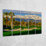 Tamarisk Country Club Hole 17, Rancho Mirage, California, 5 Panels Extra Large Canvas Prints Wall Art Decor