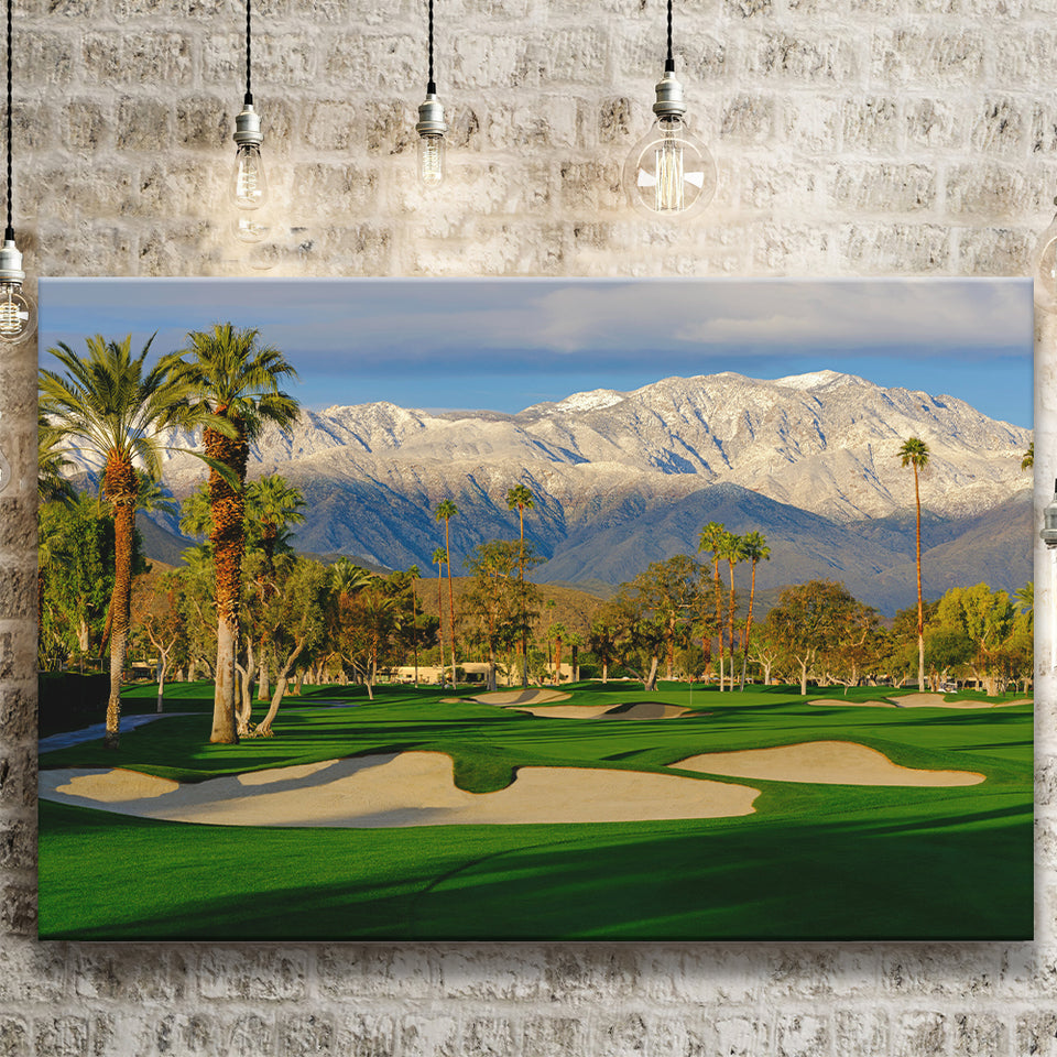 Tamarisk Country Club Hole 17, Rancho Mirage, California, Golf Art Print, Golf Lover, Canvas Prints Wall Art Decor
