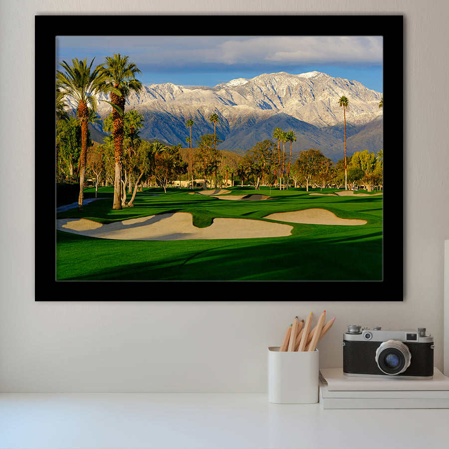 Tamarisk Country Club Hole 17, Rancho Mirage, California, Golf Sport Print, Golf Lover, Framed Art Prints Home Decor
