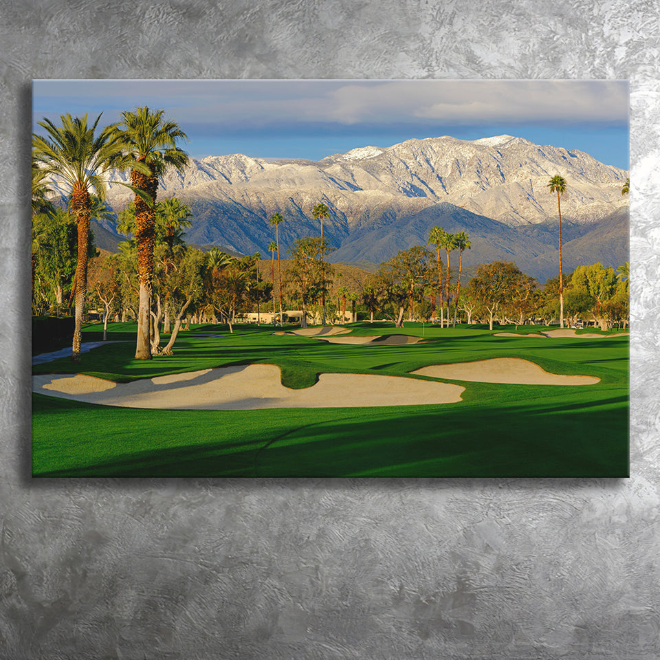 Tamarisk Country Club Hole 17, Rancho Mirage, California, Golf Art Print, Golf Lover, Canvas Prints Wall Art Decor