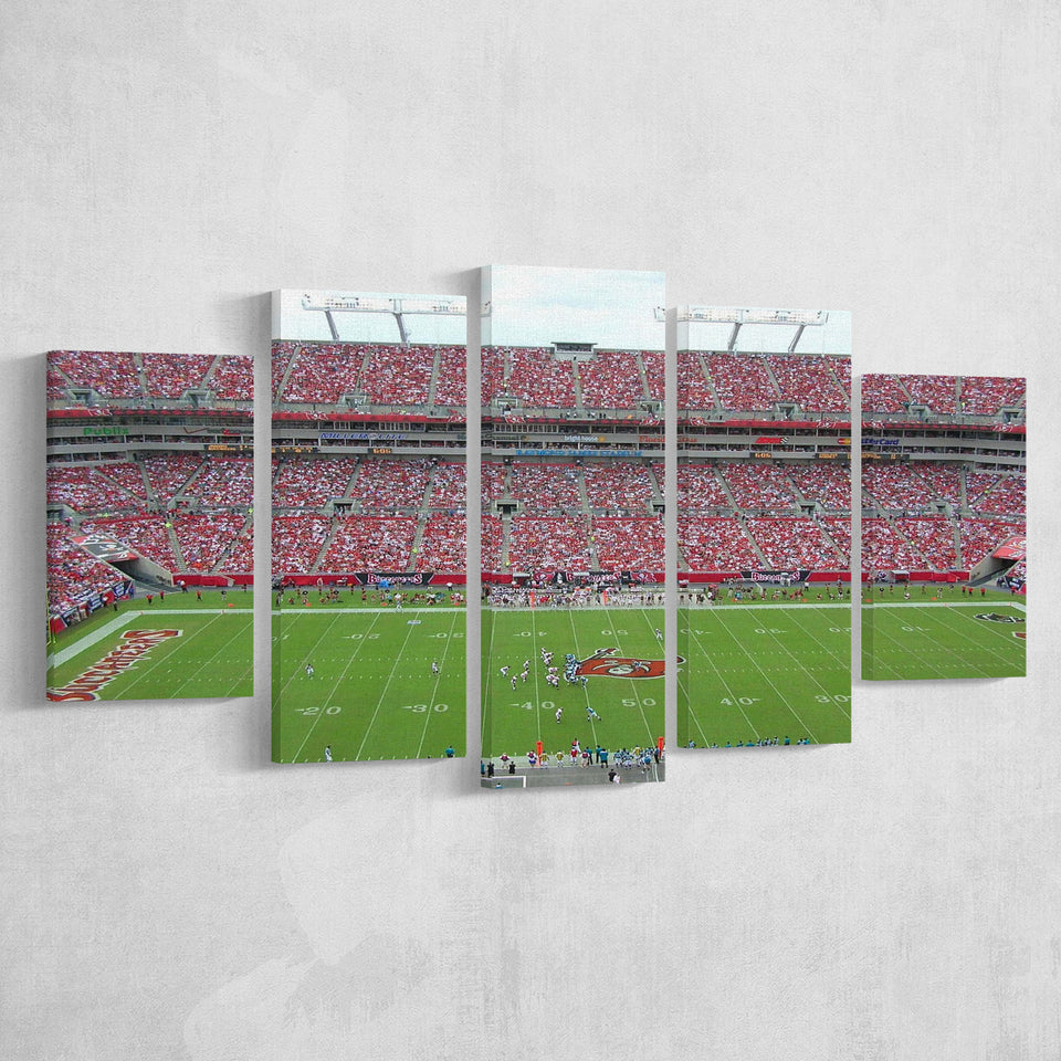 Tampa Bay Buccaneers Stadium Canvas Prints Raymond Stadium,Multi Panels,Sport Stadium Art Prints, Fan Gift