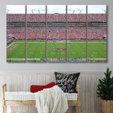 Tampa Bay Buccaneers Stadium Canvas Prints Raymond Stadium,Multi Panels B,Sport Stadium Art Prints, Fan Gift