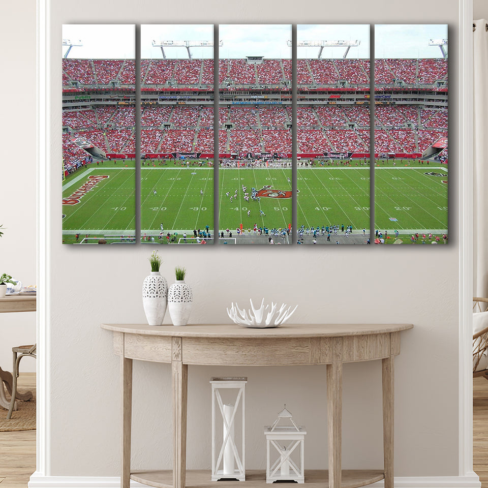 Tampa Bay Buccaneers Stadium Canvas Prints Raymond Stadium,Multi Panels B,Sport Stadium Art Prints, Fan Gift