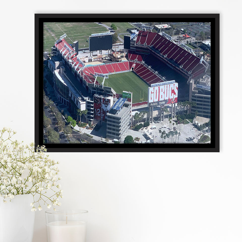 Tampa Bay Buccaneers Stadium Framed Canvas Prints Stadium,Sport Stadium Art Prints, Fan Gift