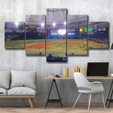 Tampa Bay Rays Wall Art Tropicana Field Stadium Canvas Prints,Multi Panels,Sport Stadium Art Prints, Fan Gift