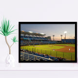 Taoyuan Intl Baseball Stadium, Stadium Canvas, Sport Art, Gift for him, Framed Art Prints Wall Art Decor, Framed Picture