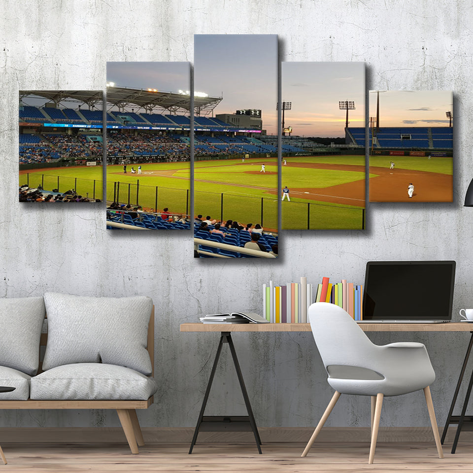 Taoyuan Intl Baseball Stadium, Stadium Canvas, Sport Art, Large Canvas, Multi Panels, Canvas Prints Wall Art Decor
