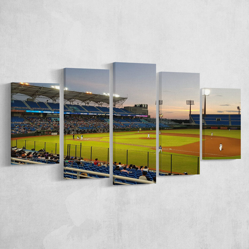 Taoyuan Intl Baseball Stadium, Stadium Canvas, Sport Art, Large Canvas, Multi Panels, Canvas Prints Wall Art Decor