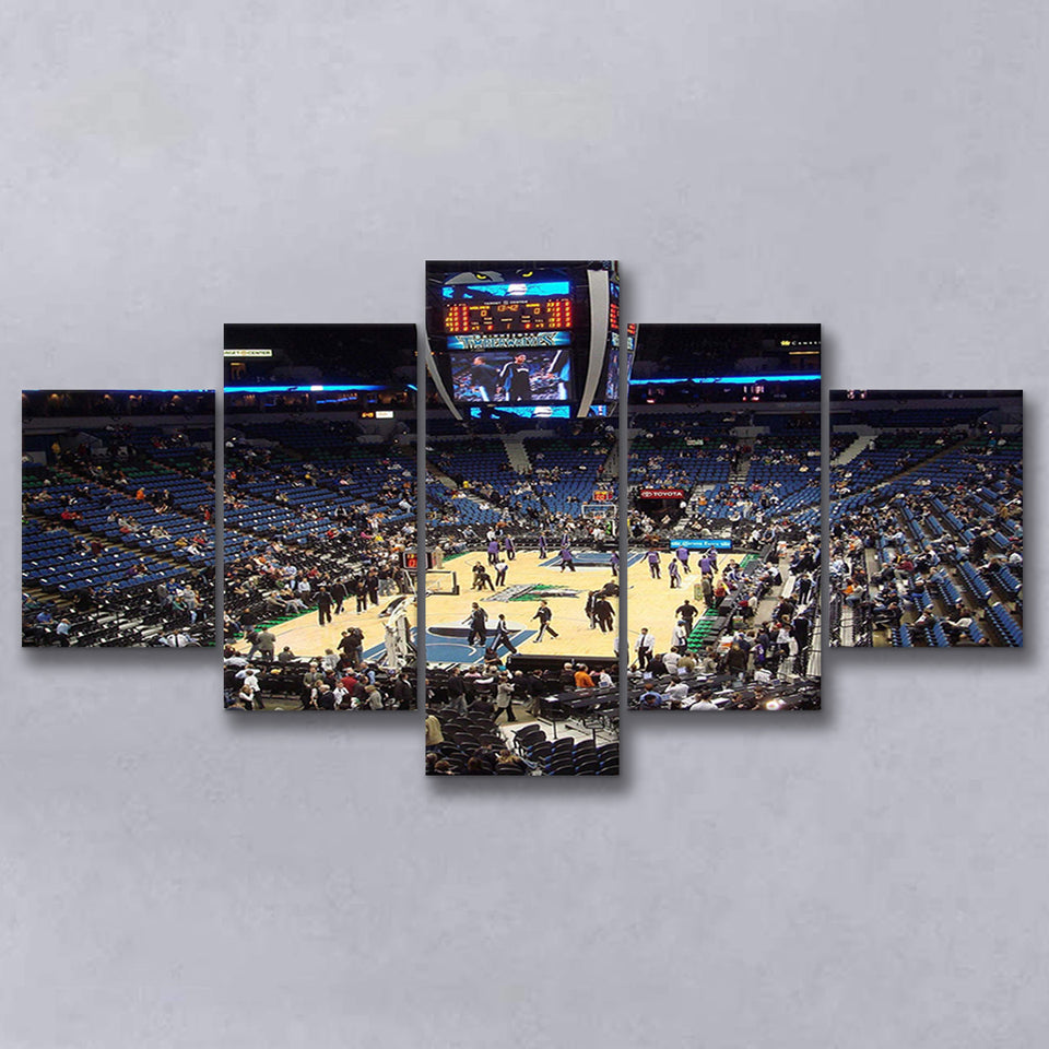Target Center Wall Art Minnesota Timberwolves Stadium Canvas Prints Basketball,Multi Panels,Sport Stadium Art Prints, Fan Gift