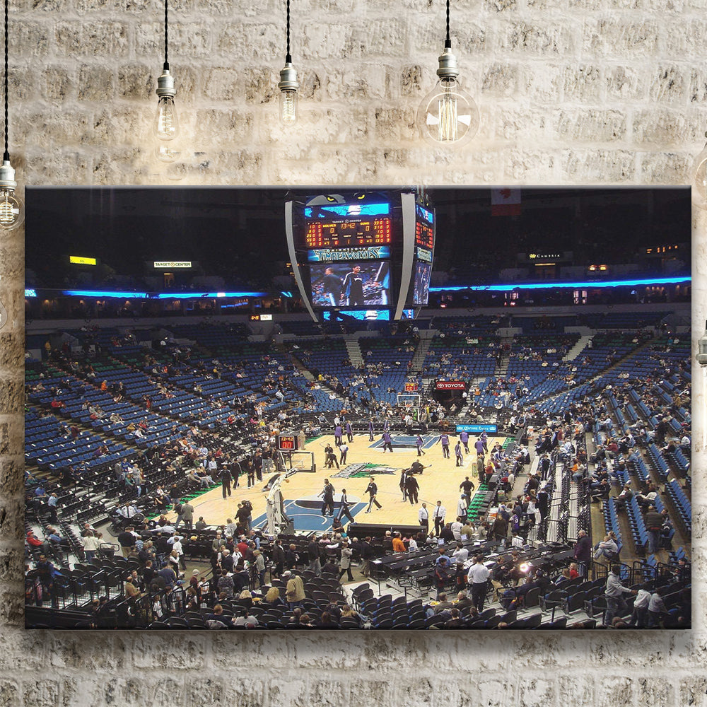 Nba Minnesota Timberwolves Court Canvas Wall Sign Target
