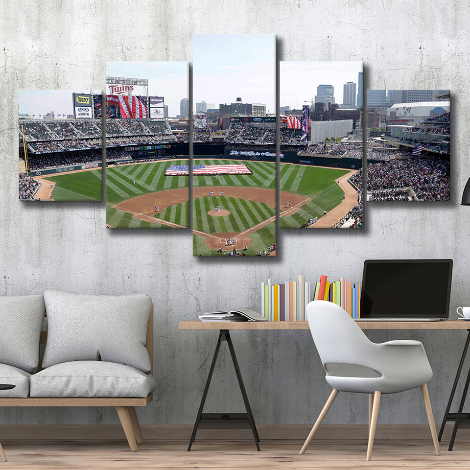 Target Field All Star, Stadium Canvas, Sport Art, Large Canvas, Multi Panels, Canvas Prints Wall Art Decor