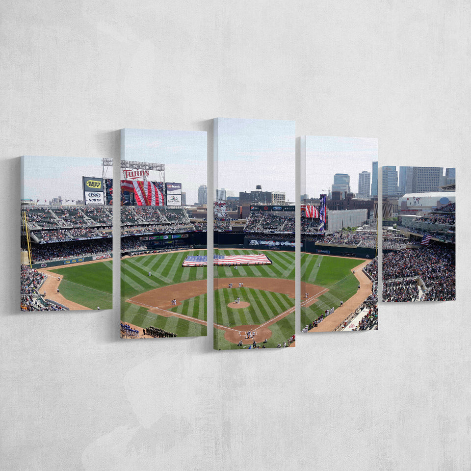 Target Field All Star, Stadium Canvas, Sport Art, Large Canvas, Multi Panels, Canvas Prints Wall Art Decor