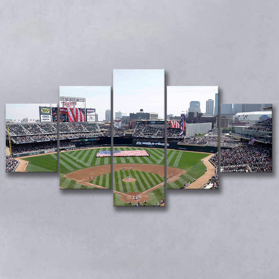 Target Field All Star, Stadium Canvas, Sport Art, Large Canvas, Multi Panels, Canvas Prints Wall Art Decor