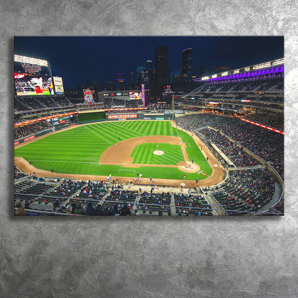 Target Field Wall Art Minnesota Twins Baseball Stadium,Sport Stadium Art Prints, Fan Gift, Wall Decor