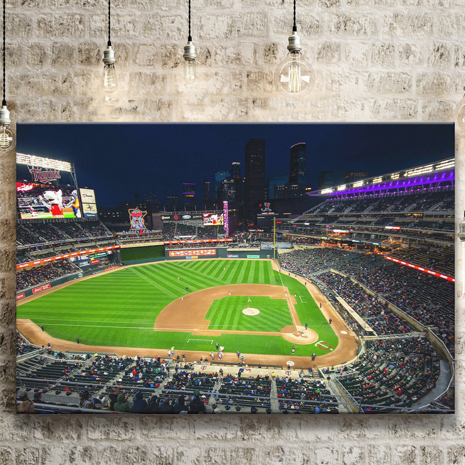 Target Field Wall Art Minnesota Twins Baseball Stadium,Sport Stadium Art Prints, Fan Gift, Wall Decor
