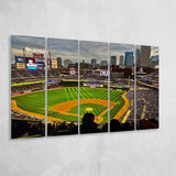 Target Field Wall Art Minnesota Twins Stadium Canvas Prints,Multi Panels B,Sport Stadium Art Prints, Fan Gift