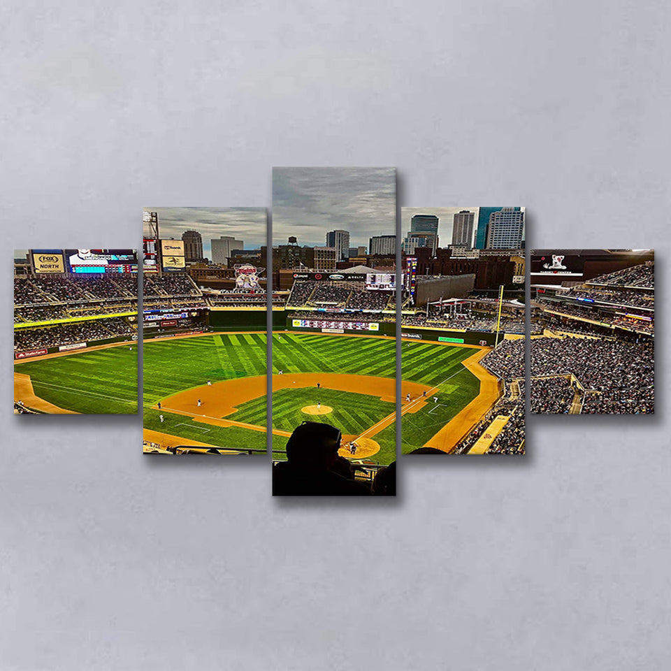 Target Field Wall Art Minnesota Twins Stadium Canvas Prints,Multi Panels,Sport Stadium Art Prints, Fan Gift