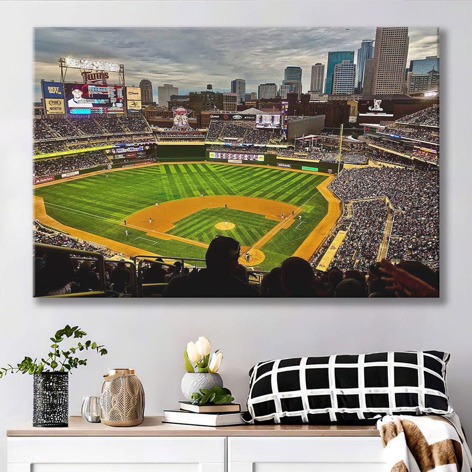 Target Field Poster/canvas Aerial View Minnesota Twins 
