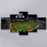 Target Field at Night Stadium Canvas Prints Minnesota Twins Stadium,Multi Panels,Sport Stadium Art Prints, Fan Gift