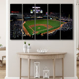 Target Field at Night Stadium Canvas Prints Minnesota Twins Stadium,Multi Panels B,Sport Stadium Art Prints, Fan Gift