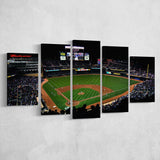 Target Field at Night Stadium Canvas Prints Minnesota Twins Stadium,Multi Panels,Sport Stadium Art Prints, Fan Gift