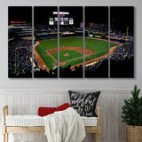 Target Field at Night Stadium Canvas Prints Minnesota Twins Stadium,Multi Panels B,Sport Stadium Art Prints, Fan Gift