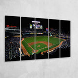 Target Field at Night Stadium Canvas Prints Minnesota Twins Stadium,Multi Panels B,Sport Stadium Art Prints, Fan Gift