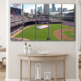Target Field in Minneapolis, Stadium Canvas, Sport Art, Gift for him, Multi Panels B, Canvas Prints Wall Art Decor