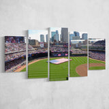 Target Field in Minneapolis, Stadium Canvas, Sport Art, Large Canvas, Multi Panels, Canvas Prints Wall Art Decor