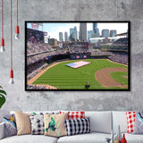 Target Field in Minneapolis, Stadium Canvas, Sport Art, Gift for him, Framed Art Prints Wall Art Decor, Framed Picture